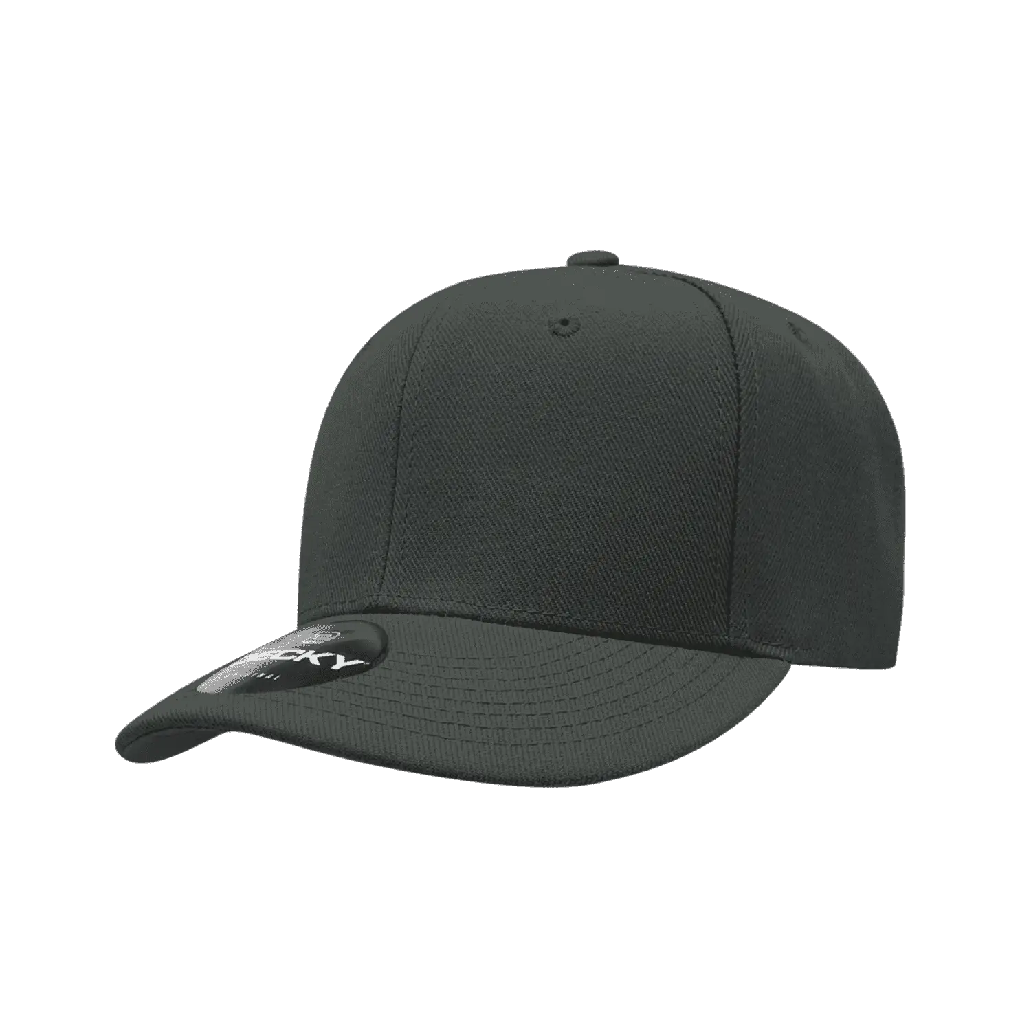Decky 206 Low Structured Baseball Cap - Charcoal - Dark Gray / One Size Fits Most