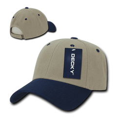 Decky 206 Low Structured Baseball Cap - Khaki Navy - Khaki Navy / One Size Fits Most