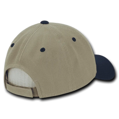 Decky 206 Low Structured Baseball Cap - Khaki Navy - Khaki Navy / One Size Fits Most