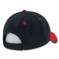 Decky 206 Low Structured Baseball Cap - Navy Red - Navy Red / One Size Fits Most