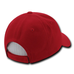 Decky 206 Low Structured Baseball Cap - Red - Red / One Size Fits Most