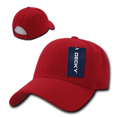 Decky 206 Low Structured Baseball Cap - Red - Red / One Size Fits Most