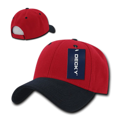 Decky 206 Low Structured Baseball Cap Red Navy Red Navy / One Size Fits Most