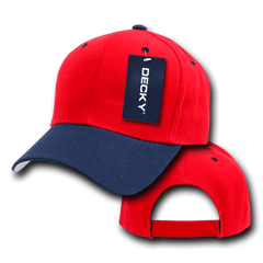 Decky 207 Deluxe Baseball Cap - Red Navy - Red Navy / One Size Fits Most