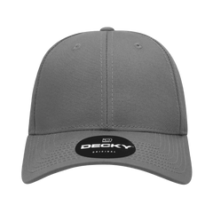 Decky 209 Structured Cotton Baseball Cap - Charcoal - Dark Gray / One Size Fits Most