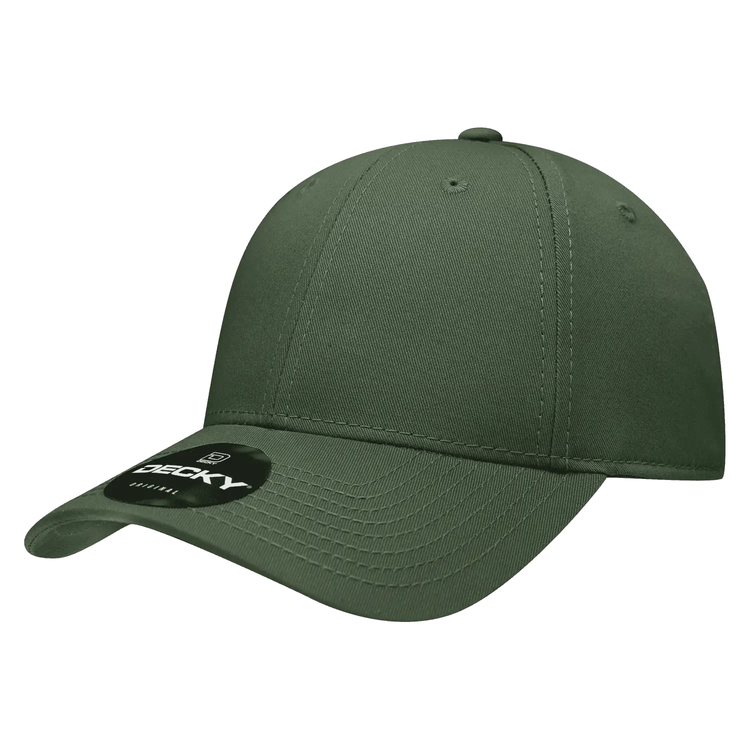 Decky 209 Structured Cotton Baseball Cap - Olive - Olive / One Size Fits Most