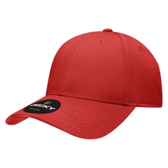 Decky 209 Structured Cotton Baseball Cap - Red - Red / One Size Fits Most