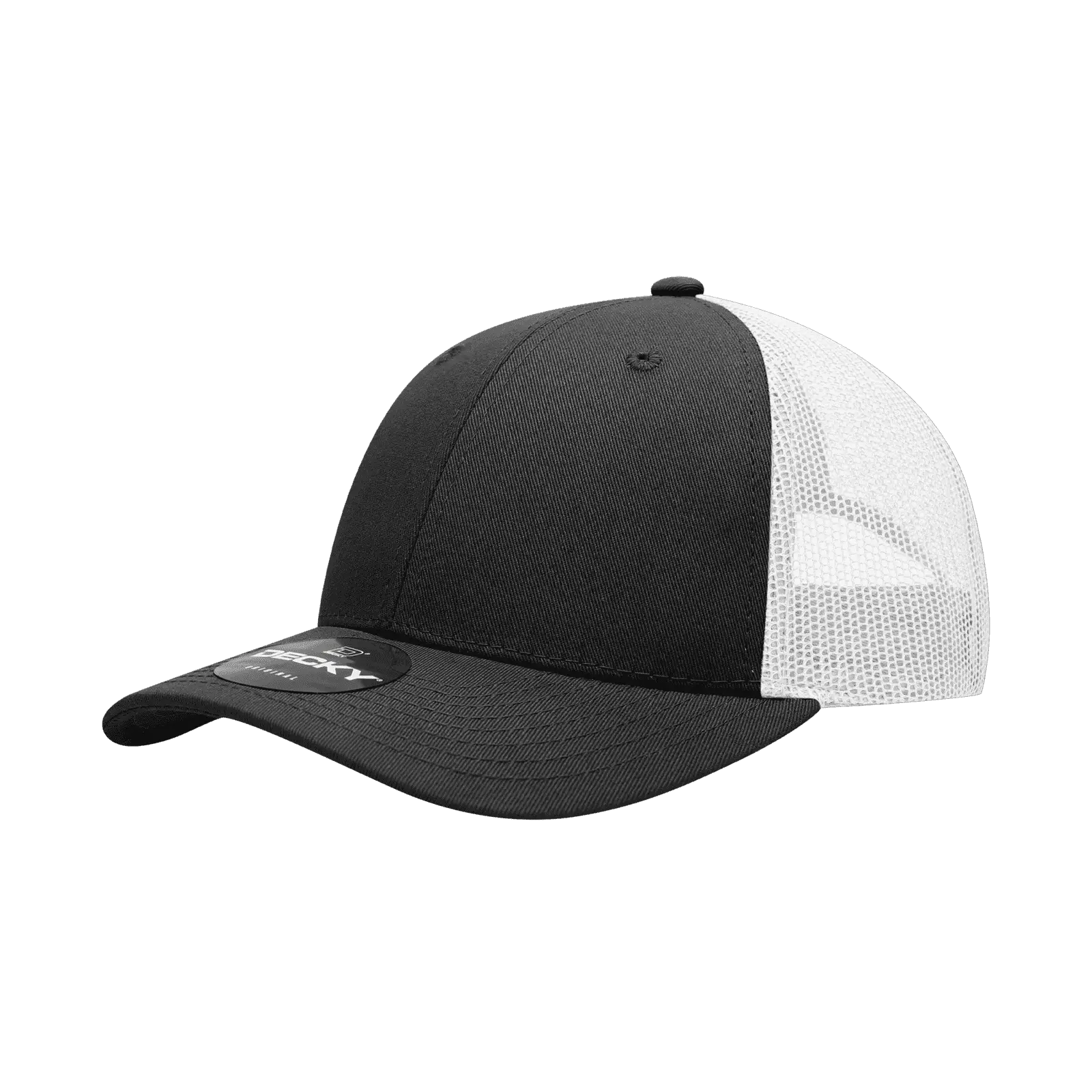 Decky 214 Low Crown Mesh Golf Cap - Black White - Black White / One Size Fits Most