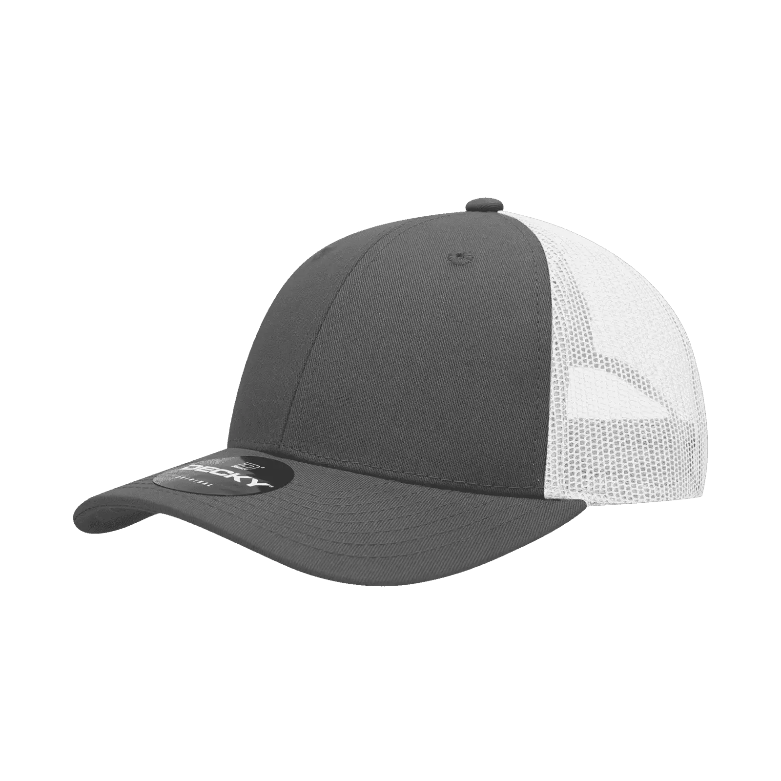 Decky 214 Low Crown Mesh Golf Cap - Charcoal White - Dark Gray White / One Size Fits Most