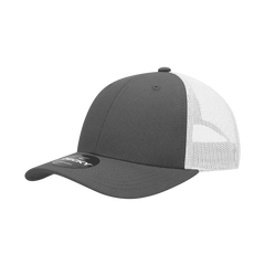 Decky 214 Low Crown Mesh Golf Cap - Charcoal White - Dark Gray White / One Size Fits Most