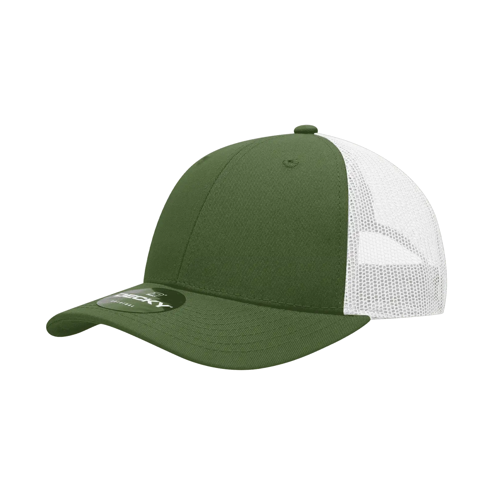 Decky 214 Low Crown Mesh Golf Cap - Olive White - Olive White / One Size Fits Most