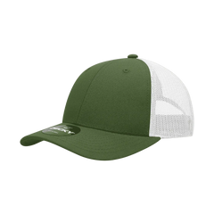 Decky 214 Low Crown Mesh Golf Cap - Olive White - Olive White / One Size Fits Most