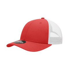 Decky 214 Low Crown Mesh Golf Cap - Red White - Red White / One Size Fits Most