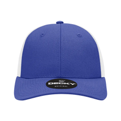 Decky 214 Low Crown Mesh Golf Cap - Royal White - Royal White / One Size Fits Most