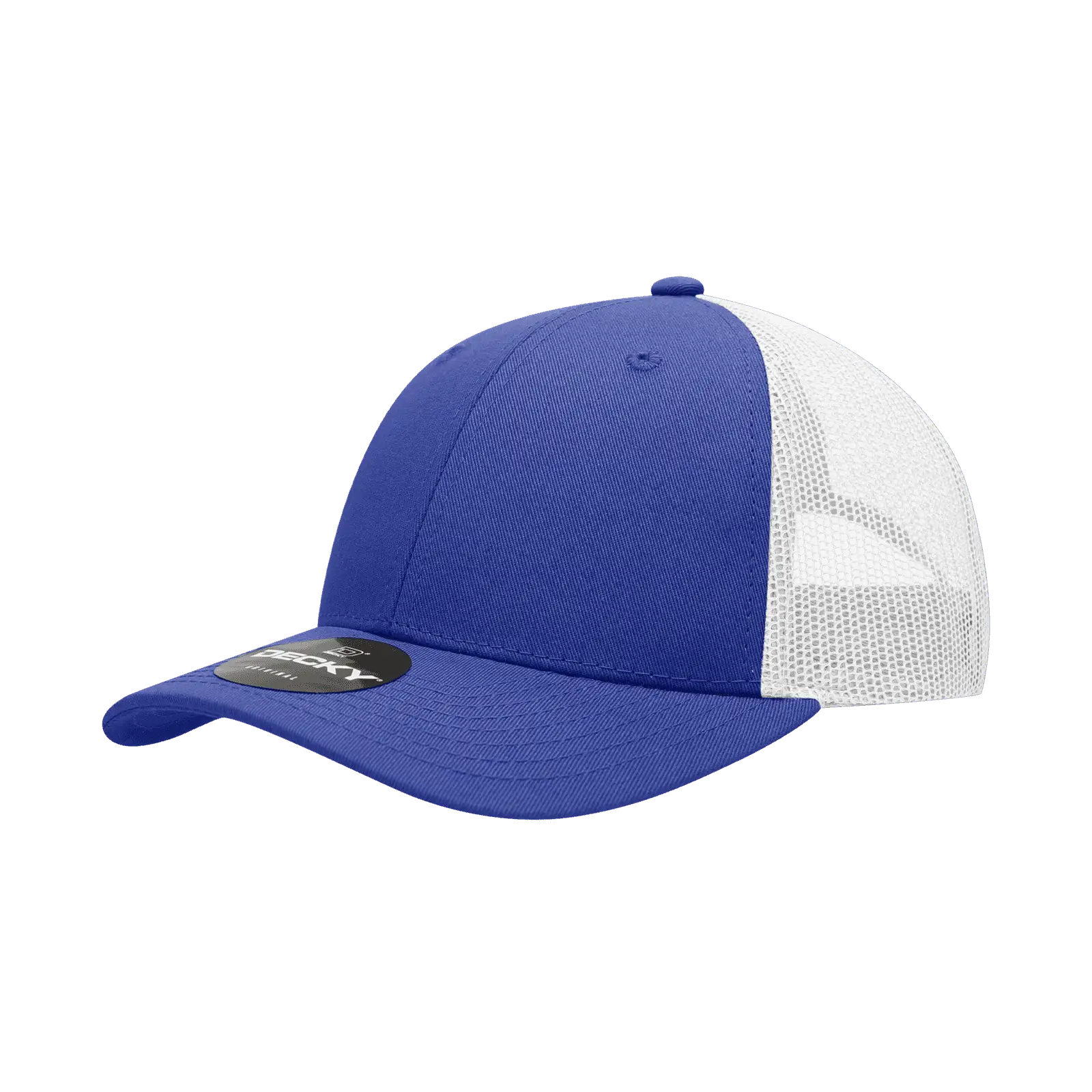 Decky 214 Low Crown Mesh Golf Cap - Royal White - Royal White / One Size Fits Most