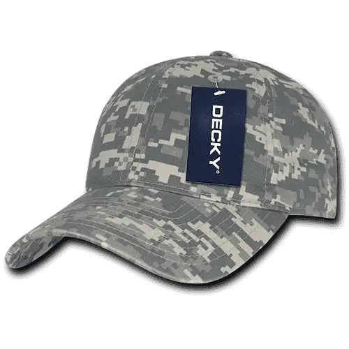 Decky 216 Relaxed Cotton Camo Cap - Army Digicam - Army Digicam / One Size Fits Most