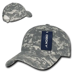 Decky 216 Relaxed Cotton Camo Cap - Army Digicam - Army Digicam / One Size Fits Most