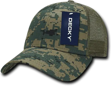 Decky 218 Structured Camo Trucker Cap - MCU Camo - MCU Camo / One Size Fits Most
