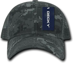 Decky 218 Structured Camo Trucker Cap - NTG Camo - NTG Camo / One Size Fits Most