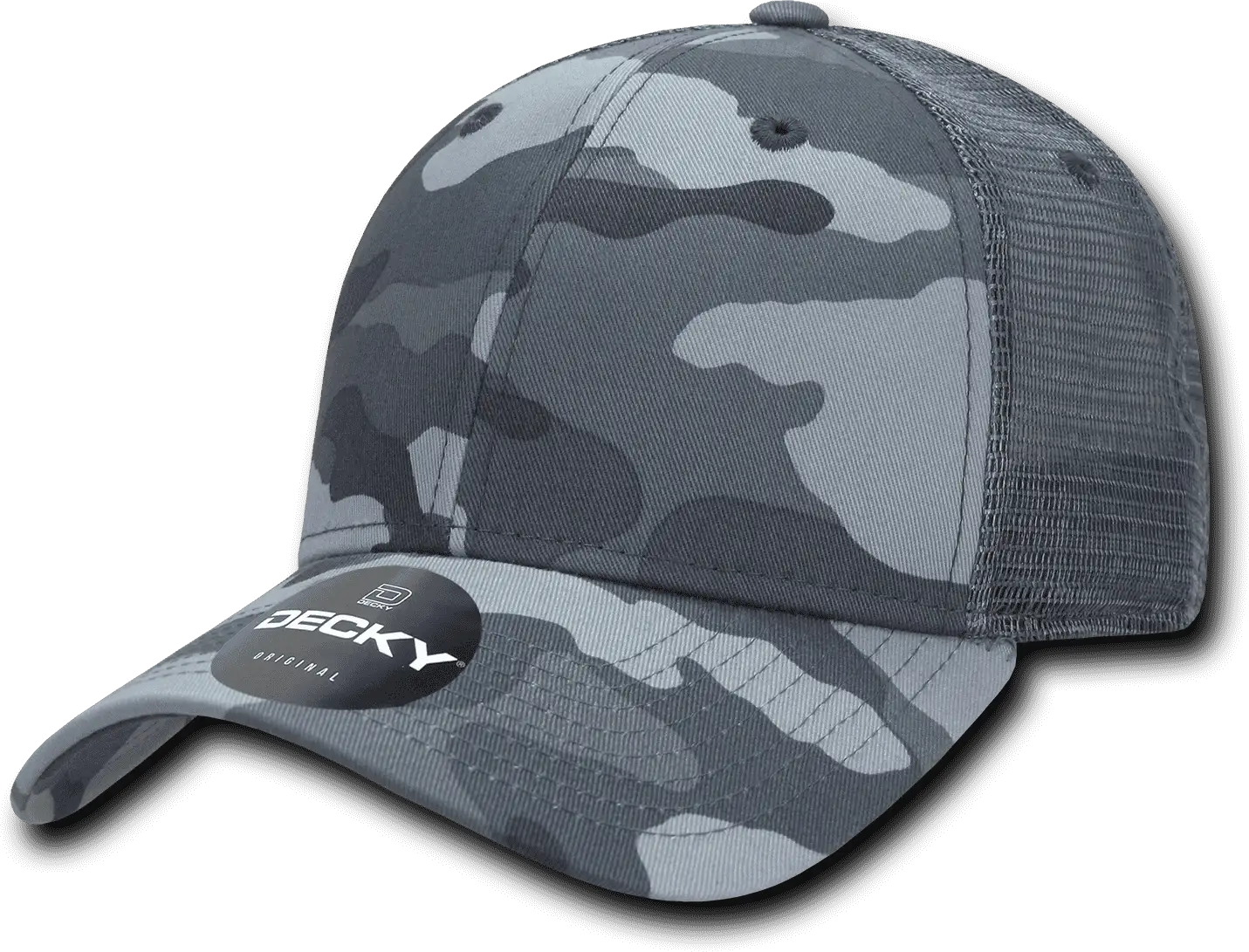 Decky 218 Structured Camo Trucker Cap - Urban Camo - Urban Camo / One Size Fits Most