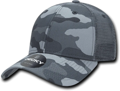 Decky 218 Structured Camo Trucker Cap - Urban Camo - Urban Camo / One Size Fits Most