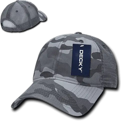 Decky 225 Relaxed Camo Trucker Cap - Urban Camo - Urban Camo / One Size Fits Most