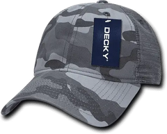 Decky 225 Relaxed Camo Trucker Cap - Urban Camo - Urban Camo / One Size Fits Most