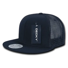 Decky 241 Ripstop Flat Bill Trucker Cap - Navy - Navy / One Size Fits Most