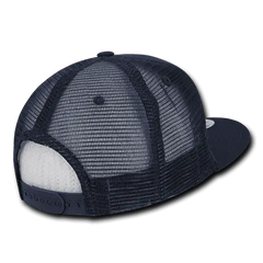 Decky 241 Ripstop Flat Bill Trucker Cap - Navy - Navy / One Size Fits Most