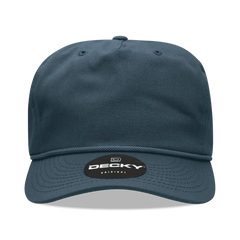 Decky 252 Classic 5 Panel with Rope - Navy - Navy / One Size Fits Most