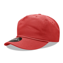 Decky 252 Classic 5 Panel with Rope - Red - Red / One Size Fits Most