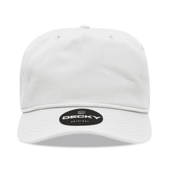 Decky 252 Classic 5 Panel with Rope - White - White / One Size Fits Most