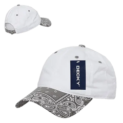 Decky 256 Bandanna Polo Cap - White Gray - White Gray / One Size Fits Most