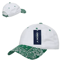 Decky 256 Bandanna Polo Cap - White Kelly Green - White Kelly / One Size Fits Most