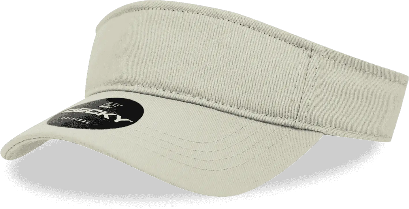 Decky 3001 Sports Visor - Stone - Ivory / One Size Fits Most
