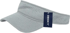 Decky 3014 Mesh Jersey Visor - Gray - Gray / One Size Fits Most
