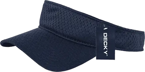 Decky 3014 Mesh Jersey Visor - Navy - Navy / One Size Fits Most