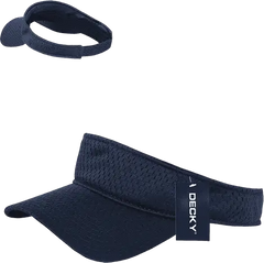 Decky 3014 Mesh Jersey Visor - Navy - Navy / One Size Fits Most
