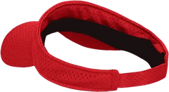 Decky 3014 Mesh Jersey Visor - Red - Red / One Size Fits Most