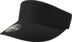 Decky 3015 High Profile Cotton Visor - Black - Black / One Size Fits Most