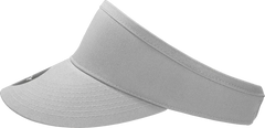 Decky 3015 High Profile Cotton Visor - Gray - Gray / One Size Fits Most