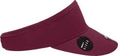 Decky 3015 High Profile Cotton Visor - Maroon - Maroon / One Size Fits Most