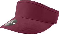 Decky 3015 High Profile Cotton Visor - Maroon - Maroon / One Size Fits Most