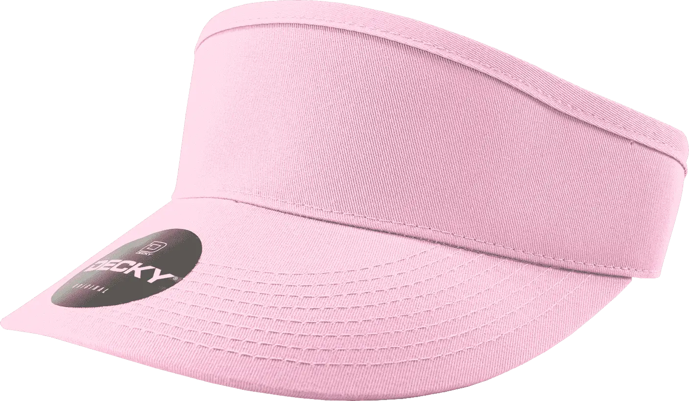 Decky 3015 High Profile Cotton Visor - Pink - Pink / One Size Fits Most