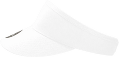 Decky 3015 High Profile Cotton Visor - White - White / One Size Fits Most