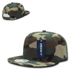 Decky 360 Ripstop Snapback Cap - Woodland Camo - Woodland Camo / One Size Fits Most