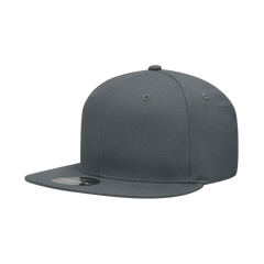 Decky 361 Cotton Snapback Cap - Charcoal - Dark Gray / One Size Fits Most