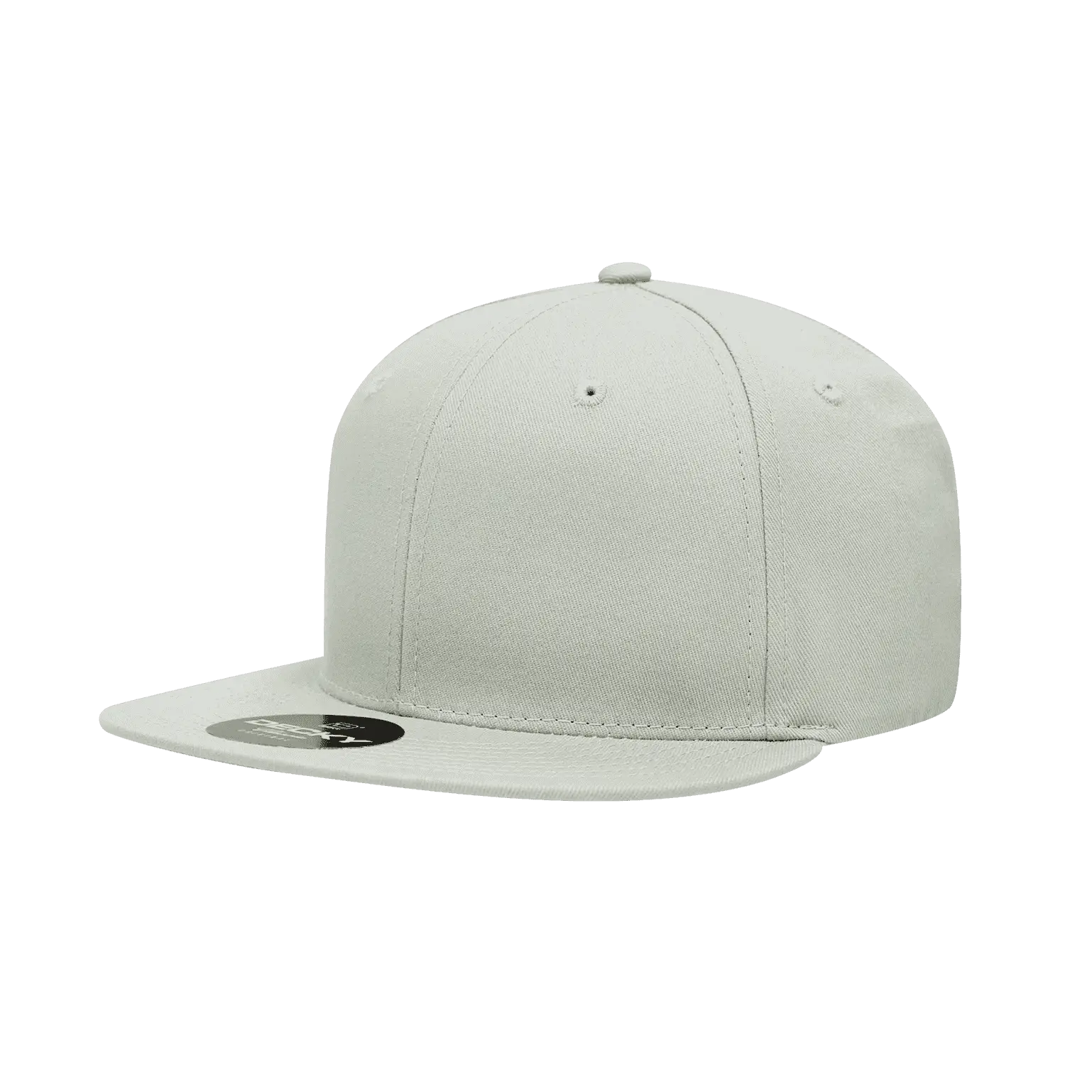 Decky 361 Cotton Snapback Cap - Stone - Ivory / One Size Fits Most