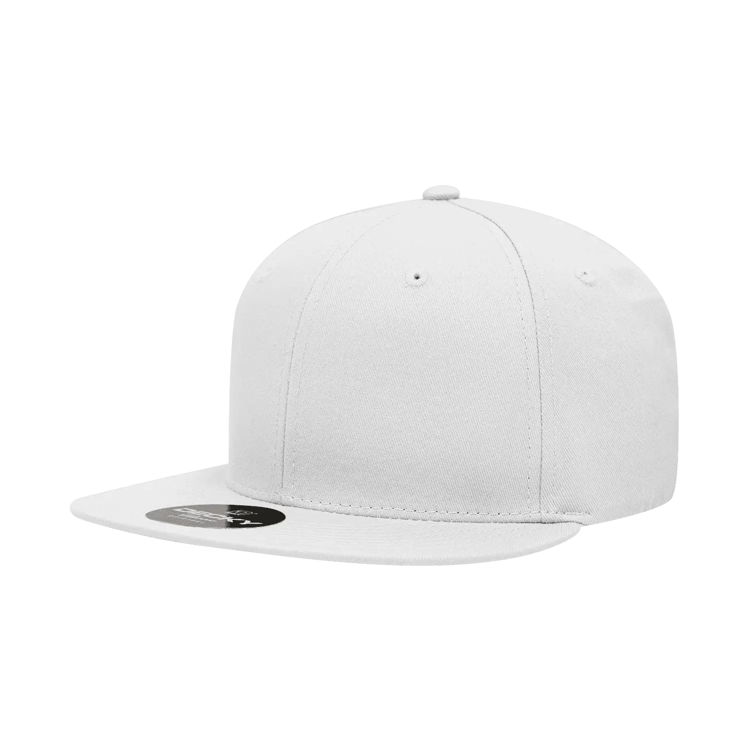 Decky 361 Cotton Snapback Cap - White - White / One Size Fits Most