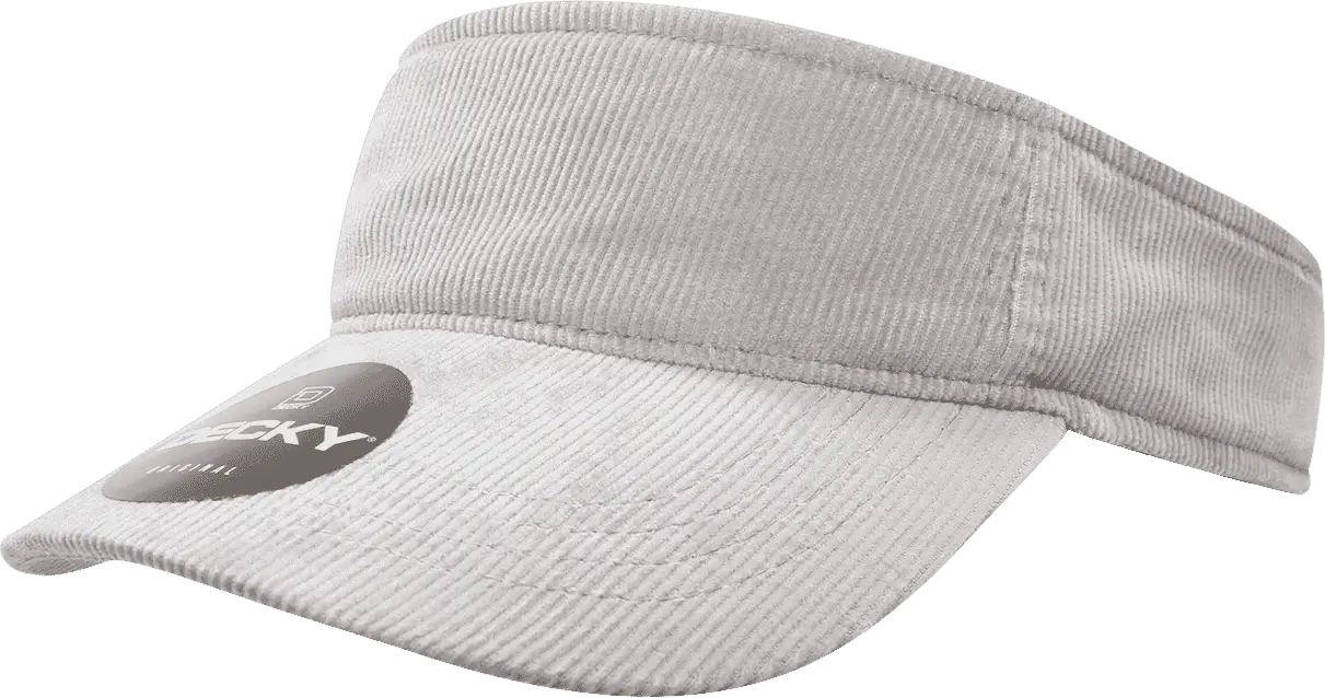 Decky 4004 Corduroy Visor - Gray - Gray / One Size Fits Most